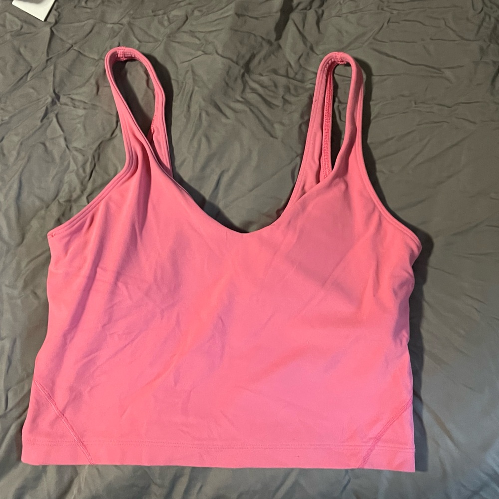 Pink Sleeveless Crop Top